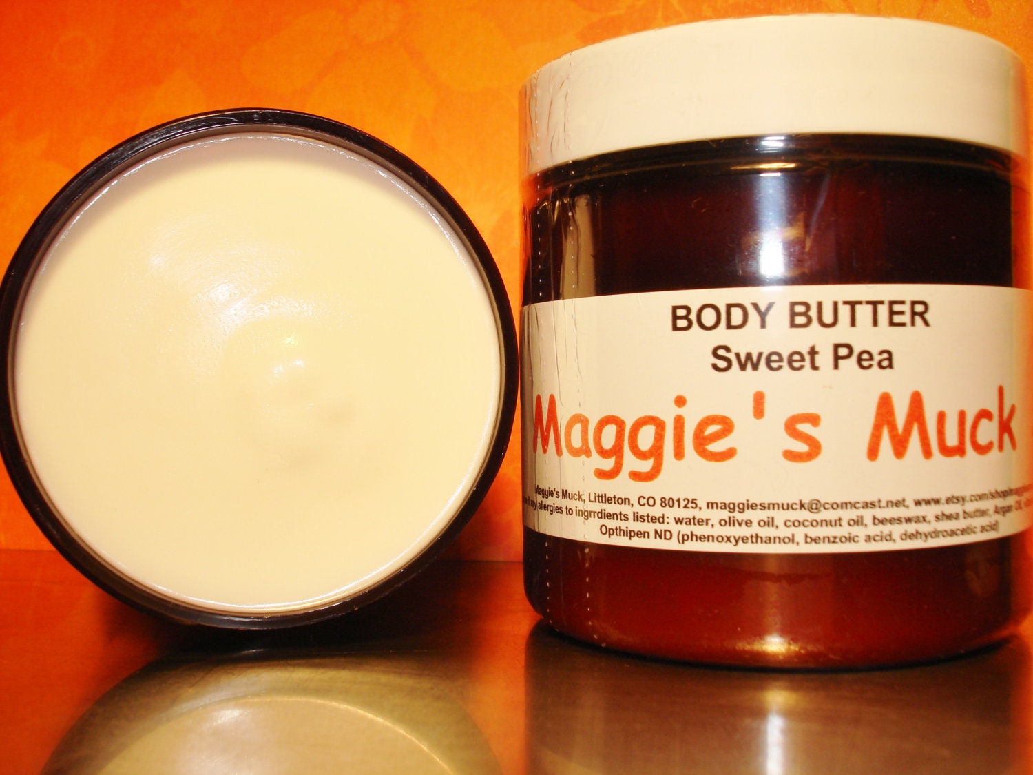 Body Butter Sweet Pea with Argan Oil