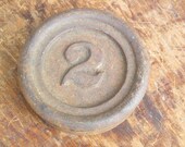 Industrial Cast Iron Scale Weight / Number 2 / Paper Weight