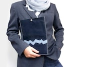 iPad leather case dark blue iPad Sleeve iPad Cover iPad Pouch