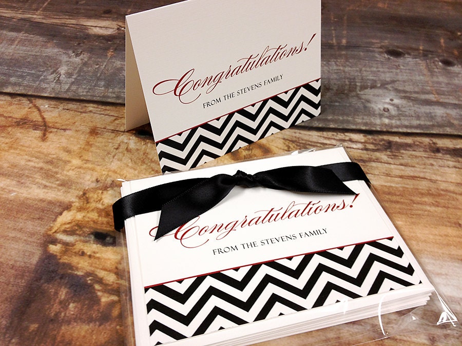 Chevron Note Card Set of 20
