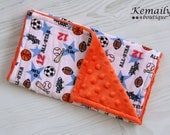 Sports Minky Burp Cloth From Kemaily