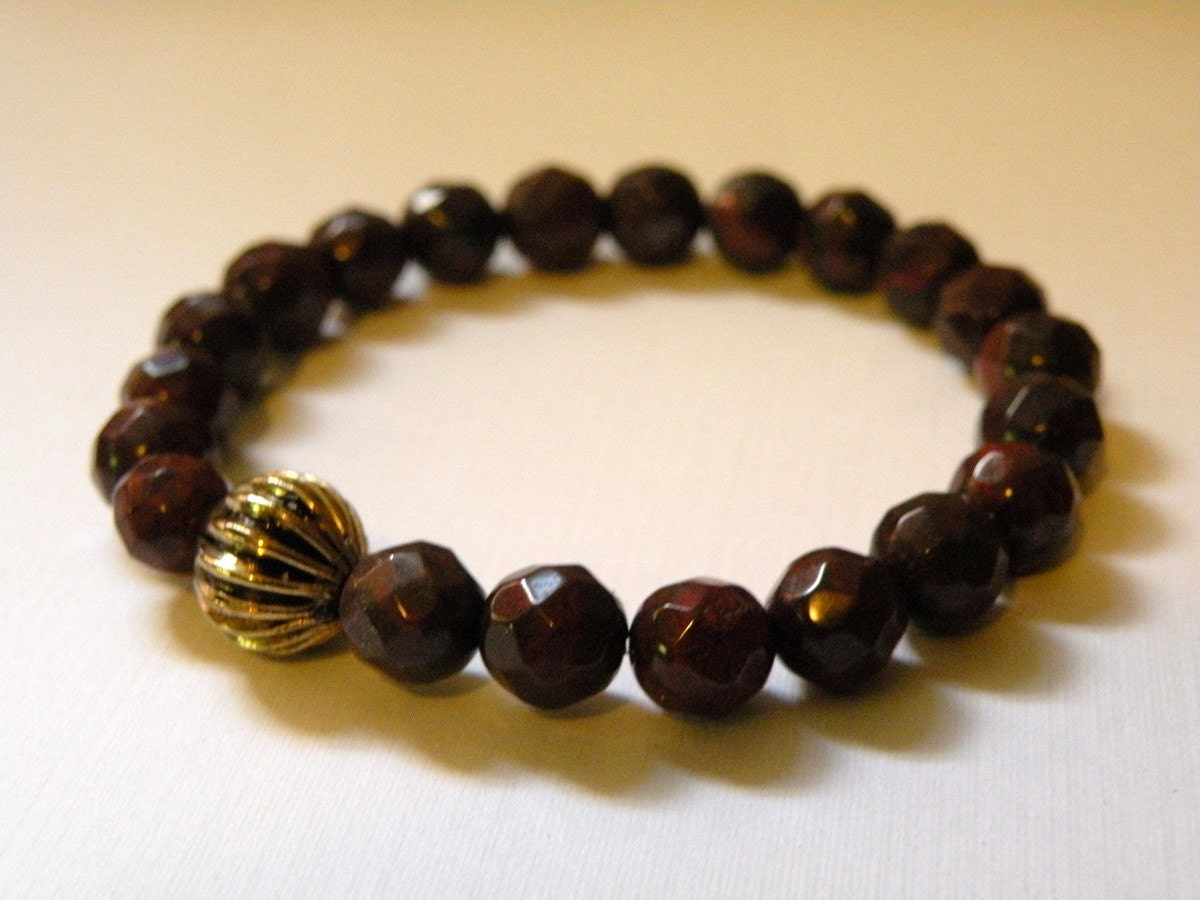 Ariel   -   Faceted Jasper Stretch Bracelet    -   Hand crafted Bracelet     -  Fall Collection   -  Energy    -  Happiness