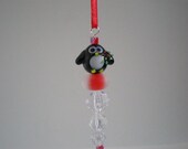 Penguin Beaded Icicle Ornament