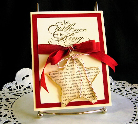 Christmas Card Handmade Joy to the World on by PaperCraftLady