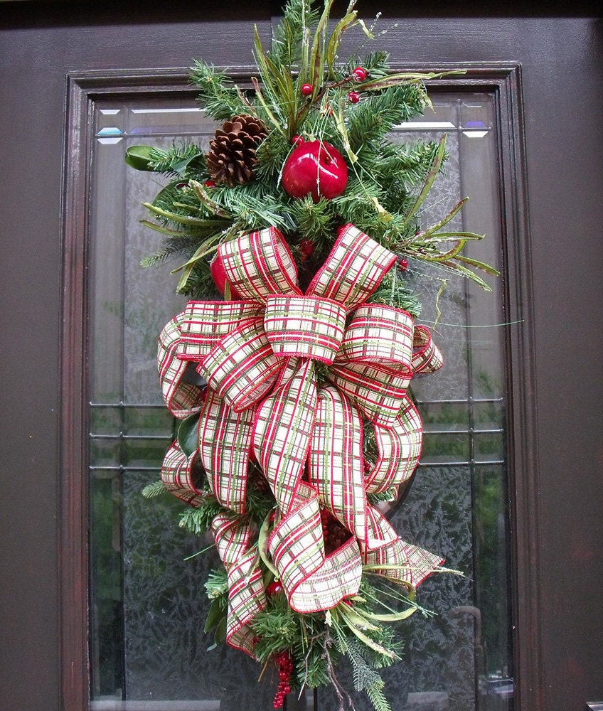 Christmas Swag Williamsburg Wreath Fruit Swag Williamsburg Style Teardrop Fall Swag