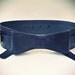 Black Leather Waist Belt With Oversized Bow At The Front