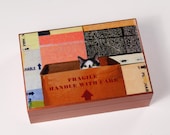Cat Box- Wooden Keepsake Box- Cat Lover Gift- Handle With Care