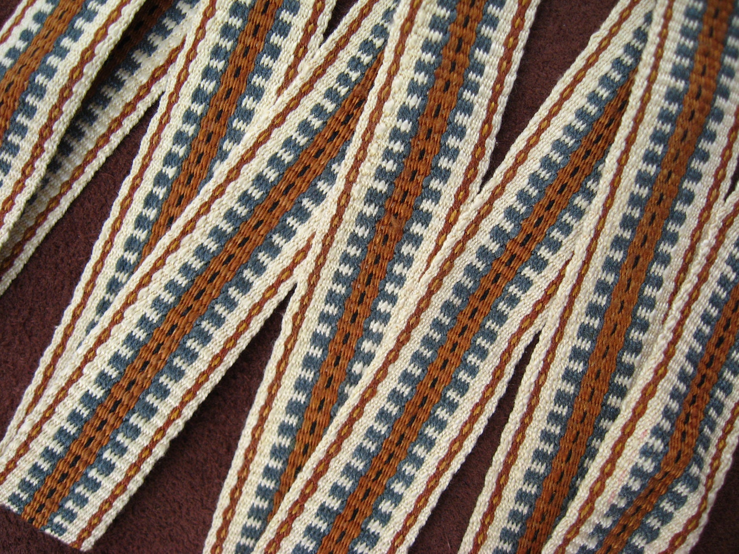 Handwoven Silk Ribbon - Trim - Hatband