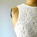 Vintage 1980s ivory wool lace chemise. lingerie. tank top