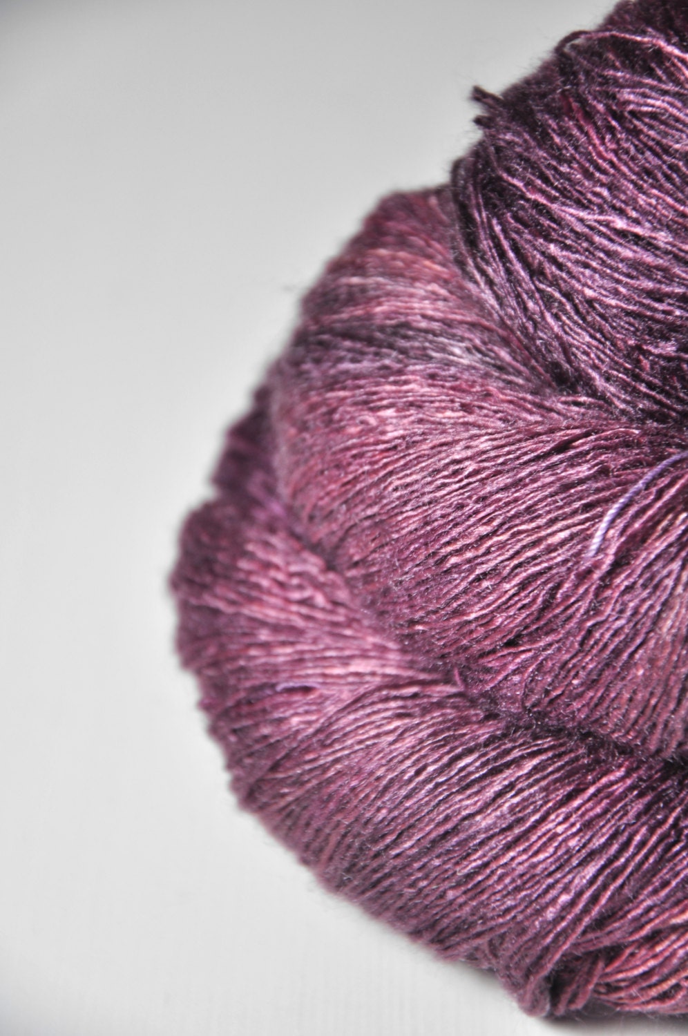 Dusty memory OOAK  - Tussah Silk Yarn Lace weight