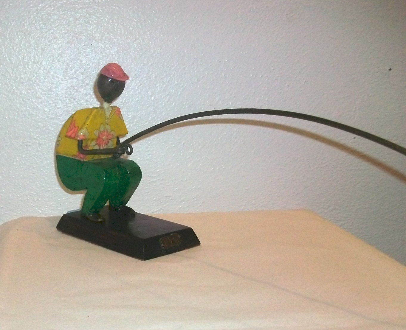 Manuel Felguerez 1966 Original Fisherman w/ original handcrafted Fish