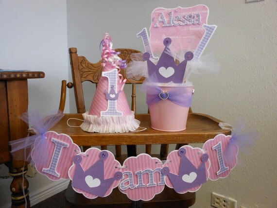 Save 15%-Pink and Purple Princess-Sweet Celebration 1st Birthday Package Il_570xn