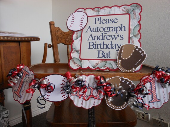 1st Birthday Petite Baseball Birthday Party Package Il_570xn