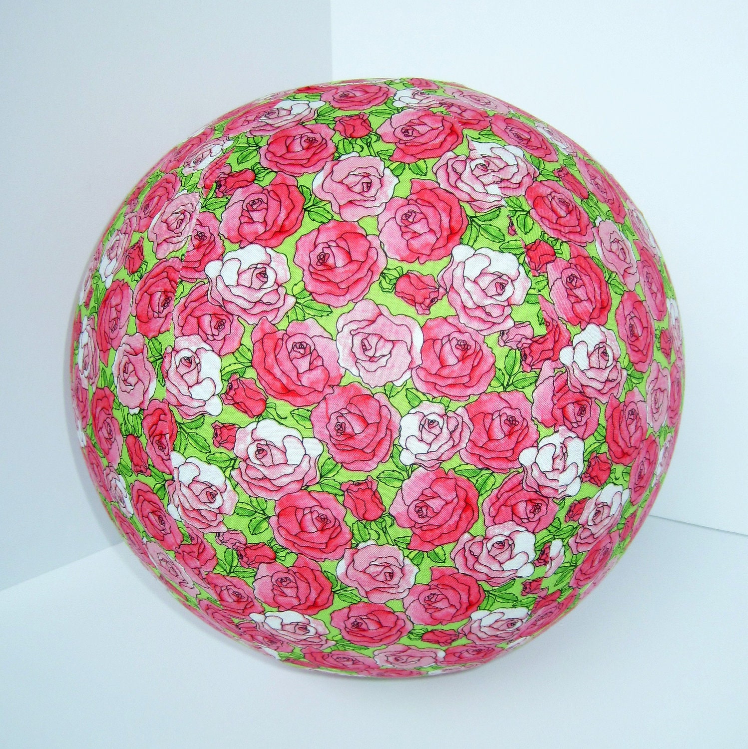 BALLOON BUDDIES, Roses, balloon ball, pink, green, balloon cover, balloon, ball, toy, flowers, girls, fun, safe, etsykids team