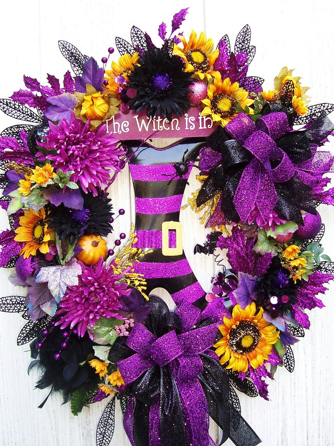 Halloween Fall wreath IF The SHOE FITS