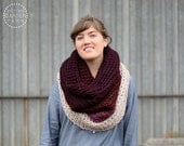 Ombré Cowl Scarf in Orchid