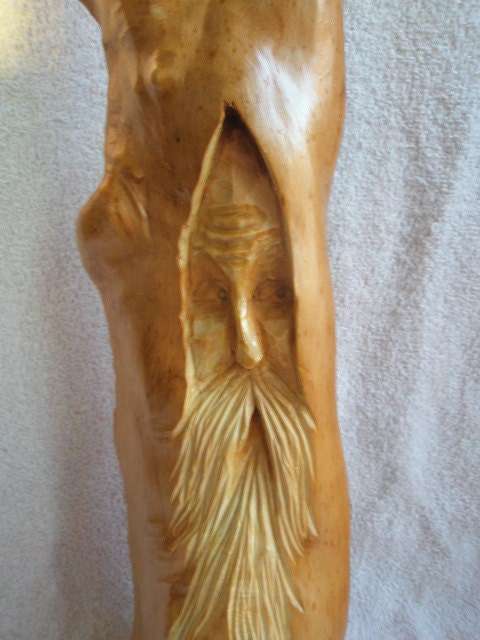 Tall Lumpy Wood Carving Wood Spirit