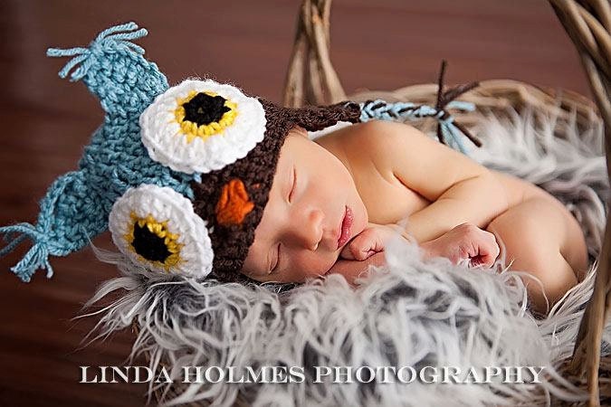 Little Hootie Newborn Baby Owl Hat-Pick Color- Great Photography Prop