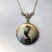 Art Locket necklace in antiqued bronze featuring my photograph of seahorse