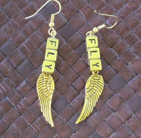 Fly Metal Wing Earrings