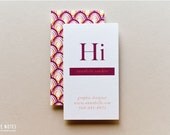 Set of 100 Pretty Scales Business Cards