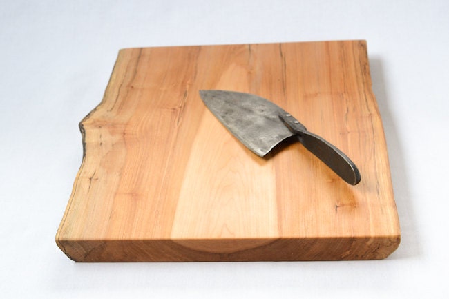 Cutting Board, Natural Edge Salvaged Wood 884, Ready to Ship