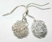 Dandelion Wish Silver Earrings