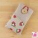 Fabric iPhone 5 case / Padded iPhone 4 sleeve / iPod case / cell phone protector / red mushrooms patern