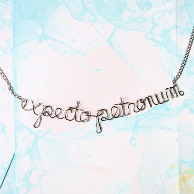 Expecto Patronum Harry Potter Spell Necklace