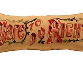 Vintage Needlepoint Embroidery Handcrafted Pillow