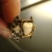 Real Tooth art nouveau Bone Ring- adjustable sizes