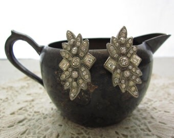 Sterling Rhinestone Earrings