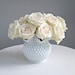 Early Fenton Hobnail Milk Glass Vase -- Large and Round 1950s