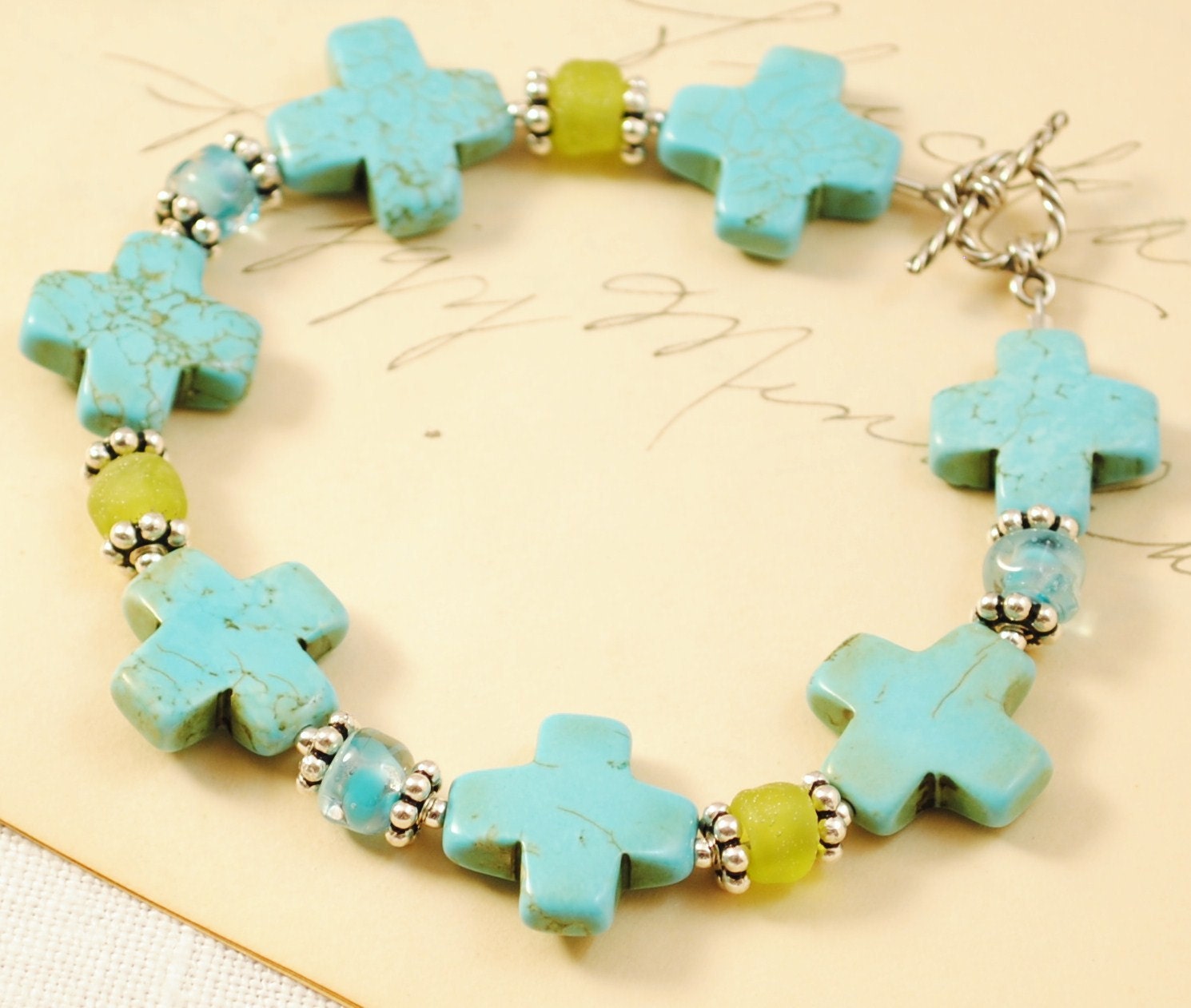 Southwest Style Cross Bracelet with free earrings
