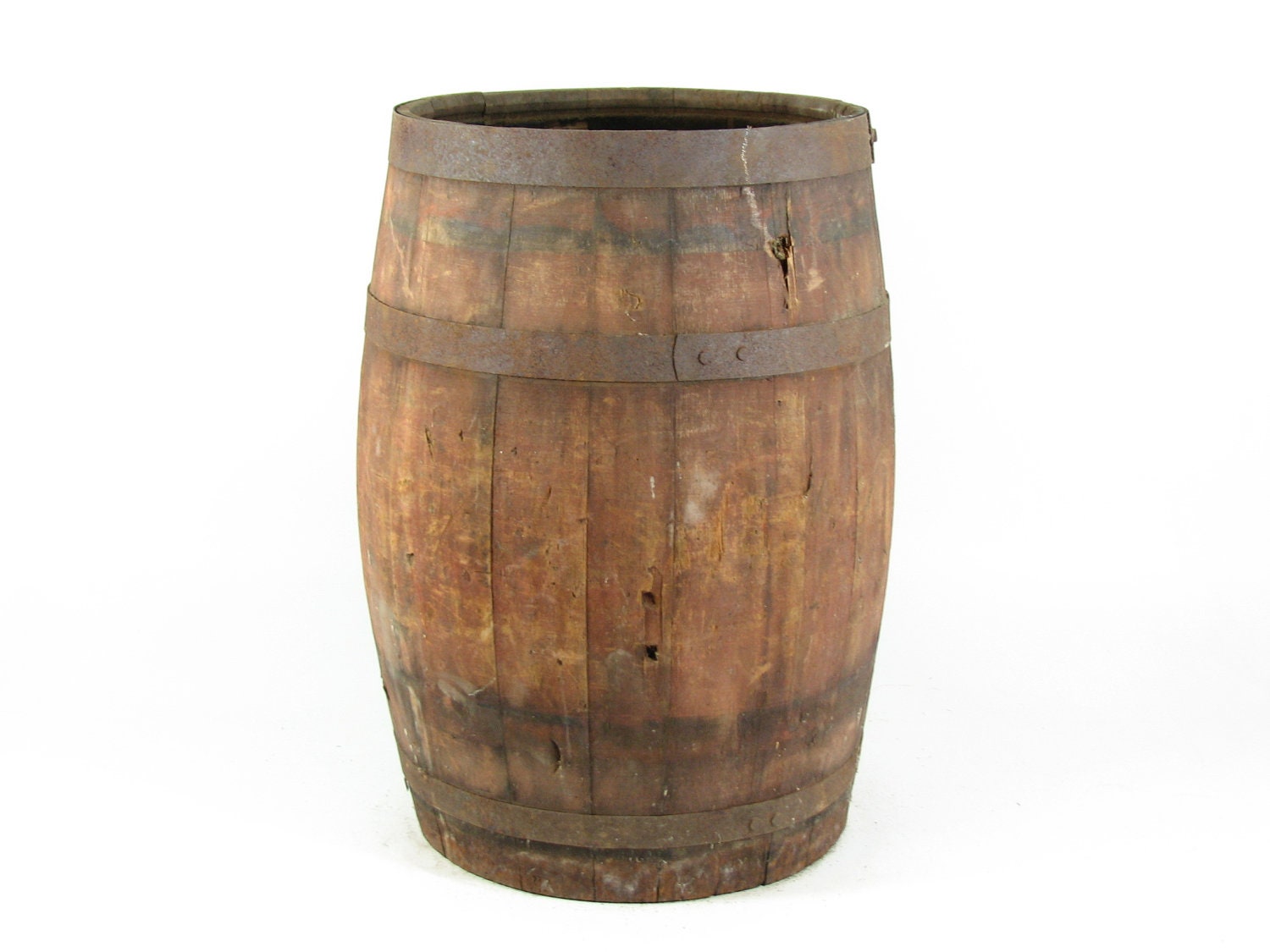 Vintage Wood Barrel Wooden Nail Keg DIY Table by BridgewoodPlace