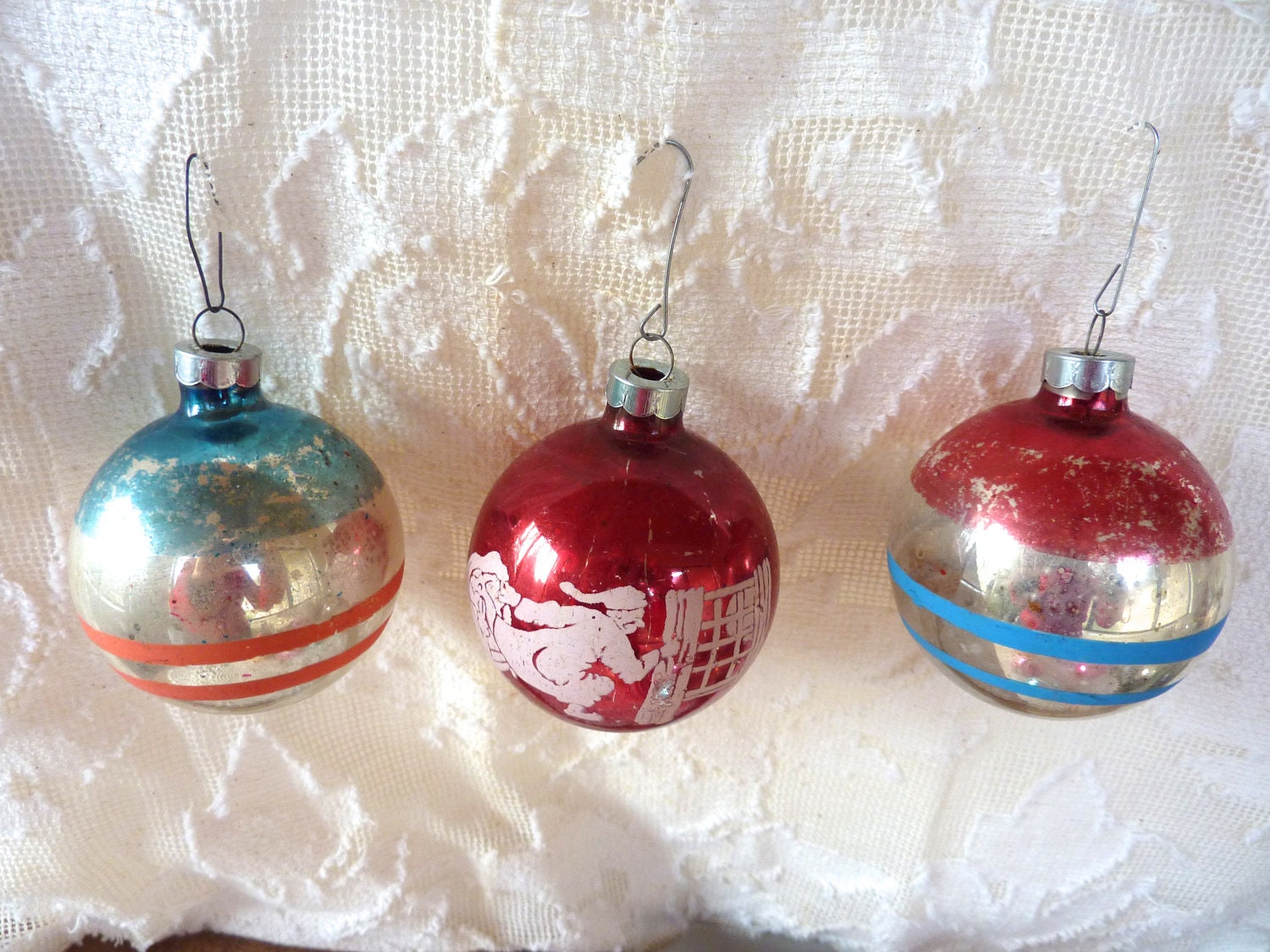 3 mercury glass christmas tree ornaments by 3 mercury glass christmas tree ornaments by