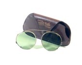 Clip-On Sunglasses in Leather Case