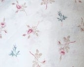 Rachel Ashwell-DOLCE-Fabric-1 yard-Shabby Chic-GORGEOUS-Pink & Blue Roses-Shabby