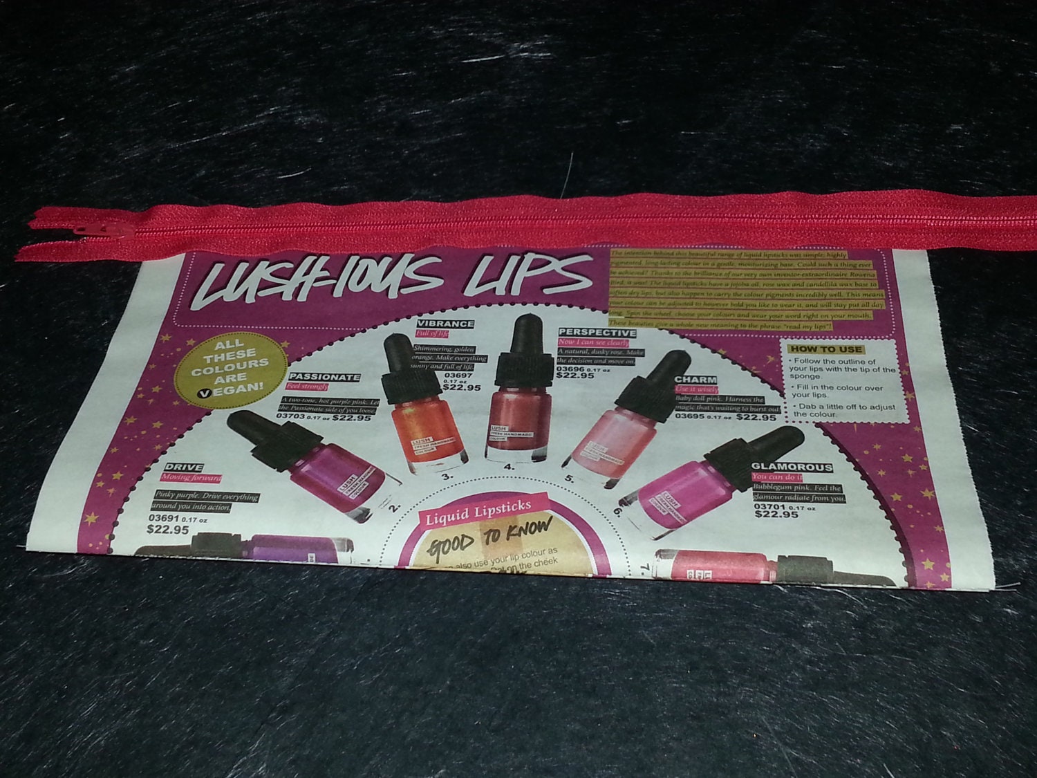 Lush Times  Lushious Lips  2012  make-up bag