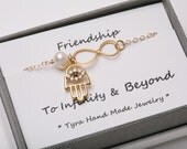 Infinity Bracelet with card,Evil Eye bracelet,Best friends Bracelet,friendship to infinity,Gold,Beach wedding Graduation