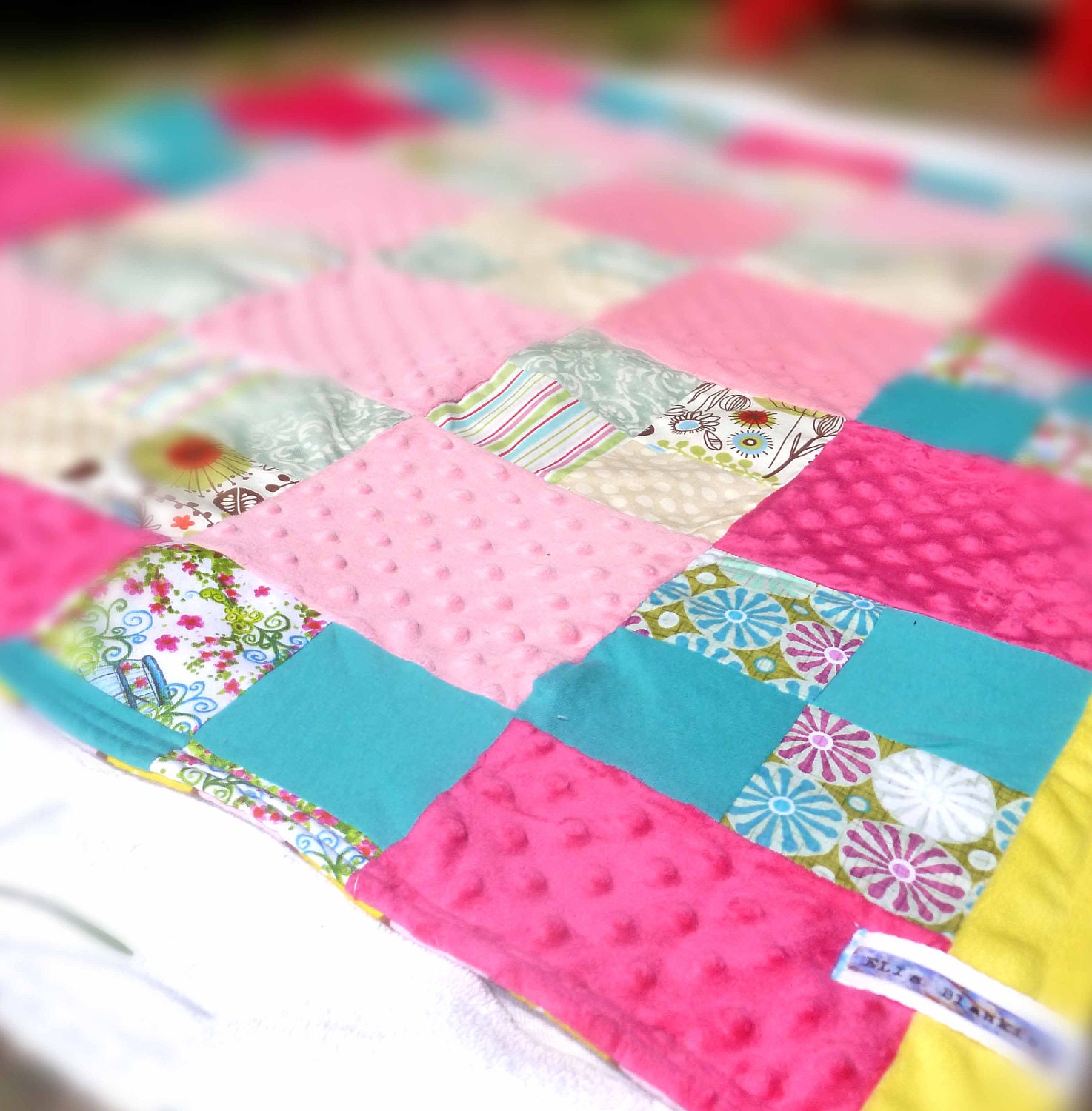 Pale Pink Minky Blanket