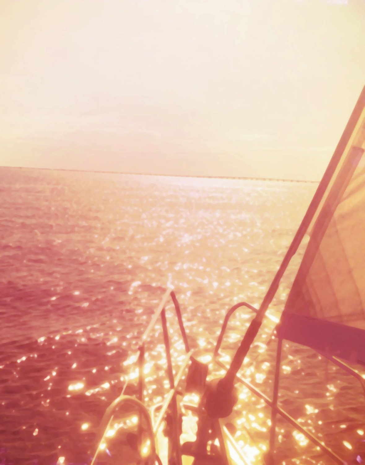 Sailing Art Photography PINK louisiana mandeville print home decor SAILBOAT 11x14 SKY lake summer travel vacaton beach