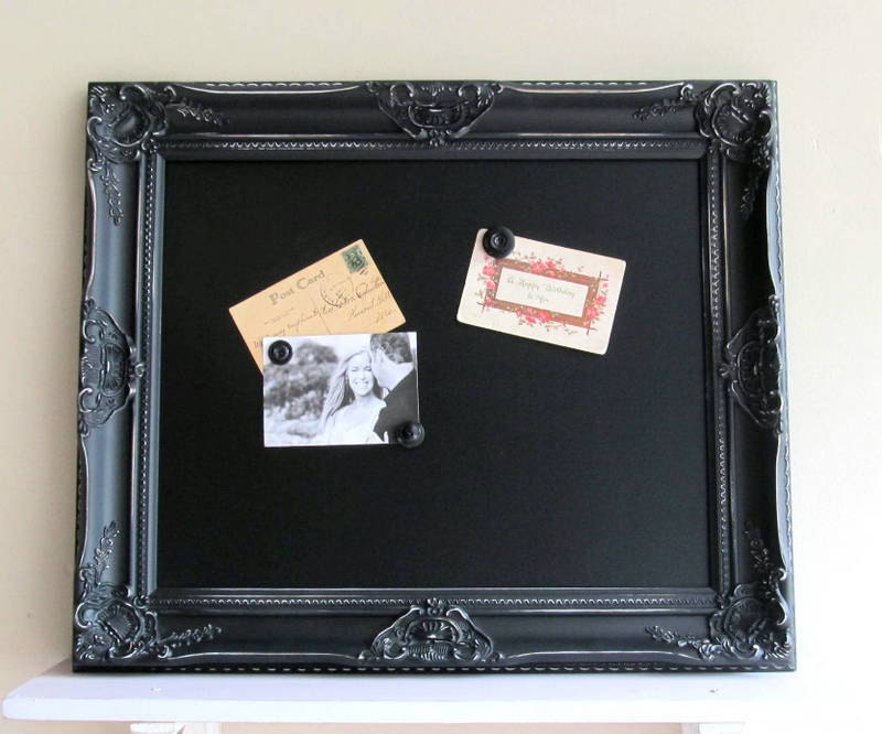 Black CHALK BOARD for Sale Decorative Chalk Board Modern Kitchen Chalkboard Wedding Menu Ornate Framed Chalk Board Sign - Ready to Ship