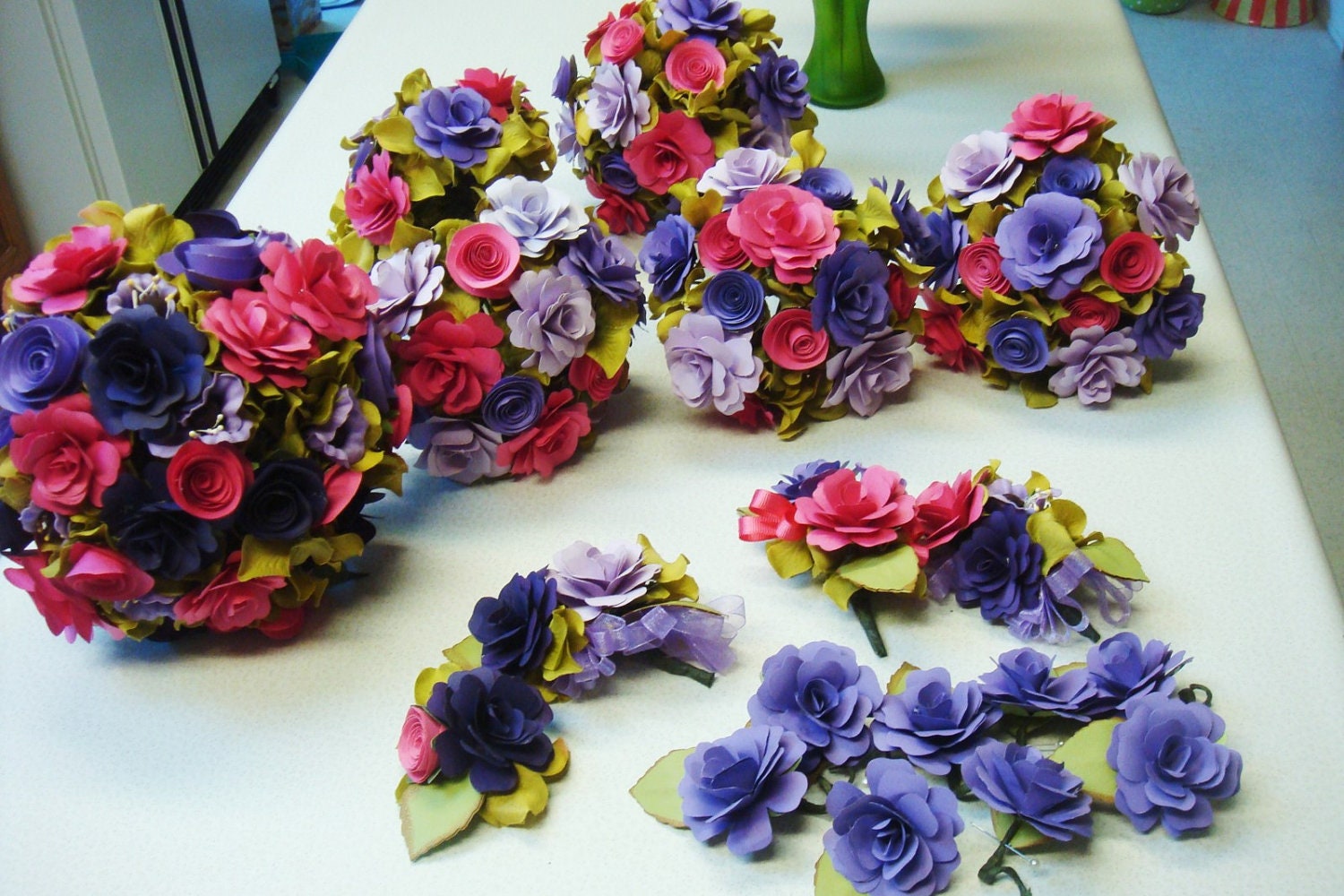 Wedding package  Customize your own Paper Wedding Bouquet  Rehearsal bouquet Toss Bouquet  Custom  Orders  Welcome