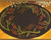 Primitive Folk Art Wool Applique Pattern:  SUMMER SAMPLER