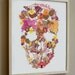 Pressed Flower Skull - Print