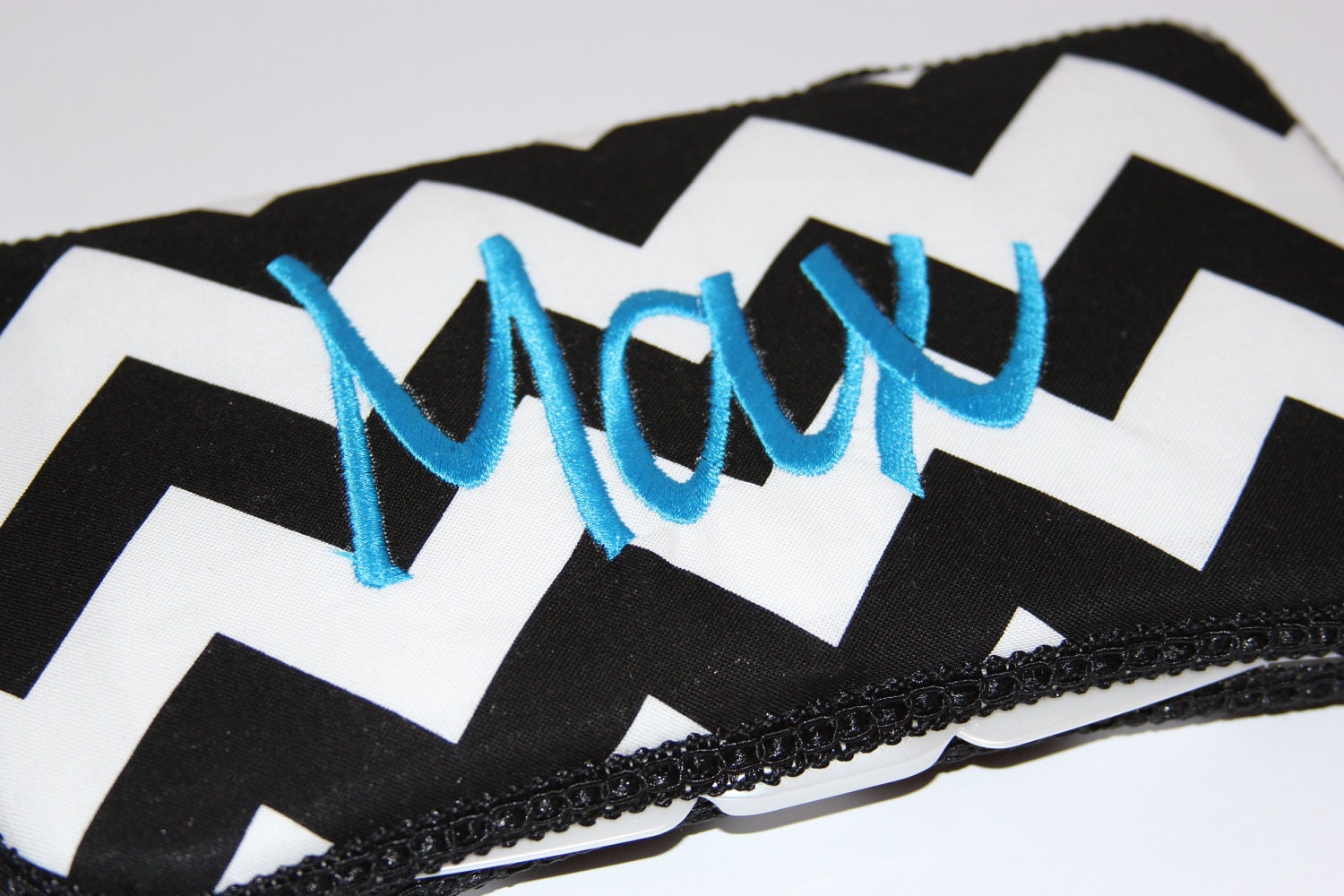 NeW nEw NeW - Personalized Black and White Chevron Travel Wipe Case -  Baby Shower Gift Under 15 - Sew Adorable Bowtique