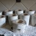 10 Individual White Birch Votive Candle Holders Perfect for Weddings, Christmas Decorations, Centerpieces