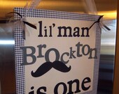 Mustache Bash/Little Man Party- Door Sign