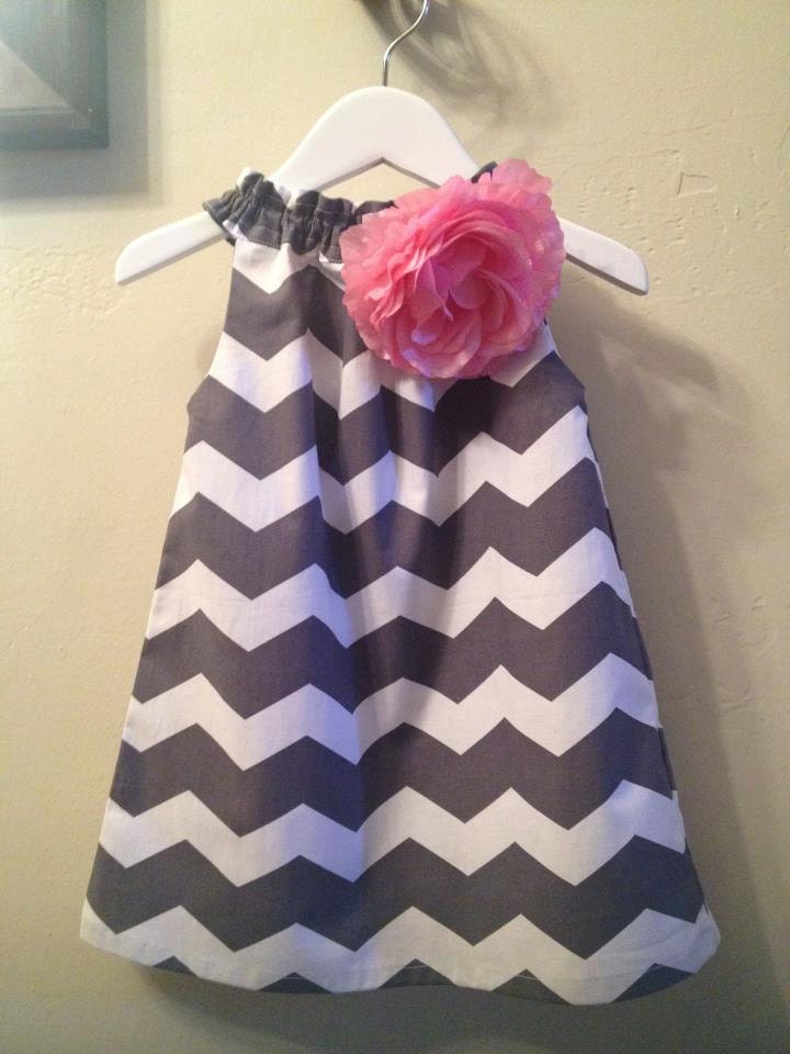 HOLIDAY 2012 Girls Grey Chevron Dress Size 12months-6